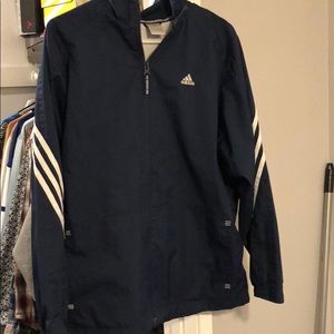 Men’s Adidas navy blue wind breaker